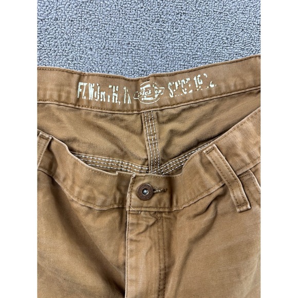 Dickies Relaxed Fit Sanded Duck Carpenter Pant Men 36x34 Brown Workwear Utility - Picture 12 of 14